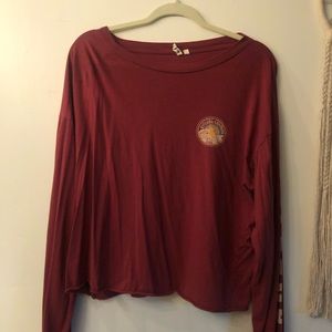 rip curl cropped long sleeve